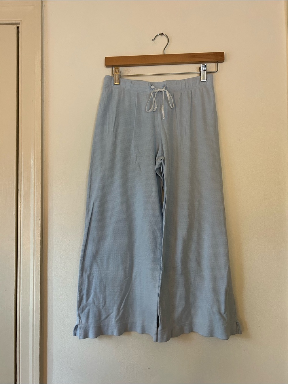 LAKE Light Blue 100% Pima Cotton Pajama Pants Size XS